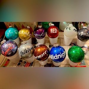 Handmade Taylor swift album title theme ornament set!!